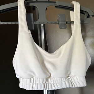 Women's White Crip Top